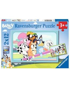Spaß mit Bluey - Puzzle - 2 x 12 Teile