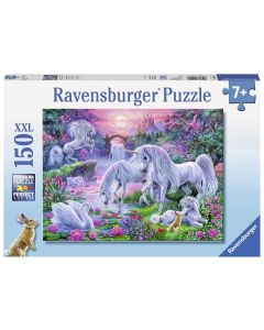 Einhörner im Abendrot - XXL Puzzle 150 Teile