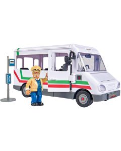 Simba 109251073 - Feuerwehrmann Sam: Trevors Bus mit Figur