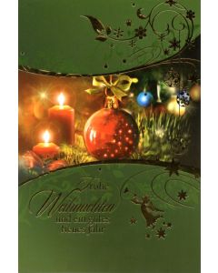 Weihnachtskarten Kerzen - 100 Stück - 6 Motive