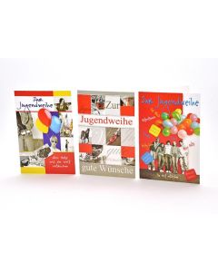Jugendweihekarte - sortiert