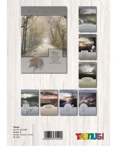 Trauerkarte - 100 Stück - 8 Motive