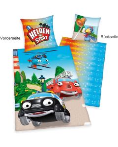 Helden der Stadt - Wendebettwäsche - 80 x 80 / 135 x 200 cm