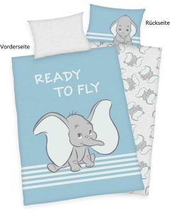 Disney Dumbo - Wendebettwäsche - 40 x 60 + 100 x 135 cm
