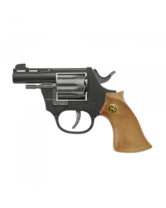 Schrödel J.G. Spielzeugpistole Super 8 14,5 cm, schwarz / braun