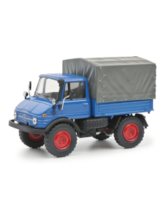 Schuco 450314900 - Unimog 406 mit Plane, 1:43   - Modellauto