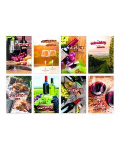 Wein Geburtstagskarte - sortiert