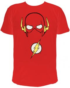 The Flash - "Flash's Maske" - Herren T-Shirt rot - Größe L