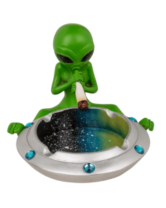 Alien mit Joint - Aschenbecher - 16,4 x 15 cm