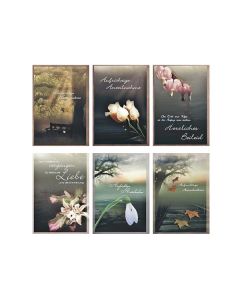 Trauerkarte mit Text - sortiert