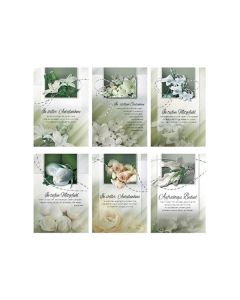 Trauerkarte, 11,5 x 17,5 cm, sortiert