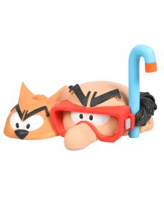 Schlümpfe: Gargamel & Azrael mit Schnorchel - Deko-Figur