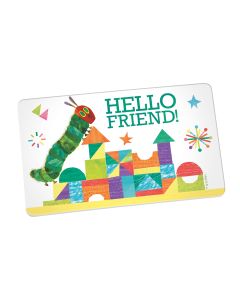 Raupe Nimmersatt "Hello Friend on top" - Frühstücksbrettchen