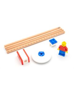 LEGO® Schreibwarenset - 4 Bleistifte, 1 Bleistiftspitzer, 1 Radiergummi, 1 Topper, 1 Legofigur