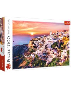 Sonnenuntergang über Santorini - Puzzle 1000 Teile