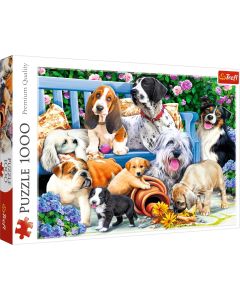 Hunde im Garten - Puzzle 1000 Teile