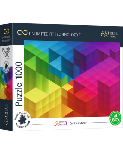 Color Splash: Würfelverlauf / Farben - UFT Puzzle 1000 Teile