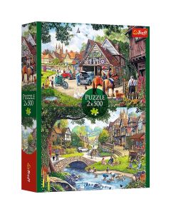 Idyllisches Leben - Puzzle 2 x 500 Teile
