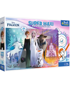 Disney Frozen 2 - Primo Super Maxi Puzzle 24 Teile und Malvorlage