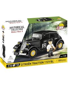 Cobi 2266 - Konstruktionsspielzeug - 236 PCS HC WWII 1938 CITROEN TRACTION 11C