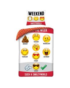 Smiley - Bettwäsche 140 cm x 200 cm / 70 cm x 90 cm