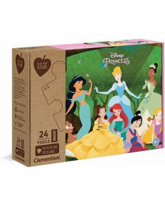 Clementoni 20257 - Princess - 24 Teile Puzzle -  Special Series Puzzle - Maxi Play for Future
