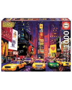 Educa Puzzle 9218499 - Neon Times square - 1000 Teile Puzzle