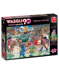 Jumbo Spiele 19180 - Wasgij Destiny 21 - Autobahn-Überfall! - 1000 Teile Puzzle
