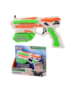 Tack PRO Crow I Pistole mit 6 Soft-Darts, 18cm