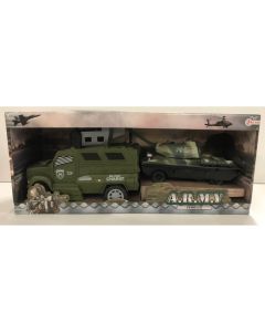 Army Vehicles - Militärfahrzeug mit Panzer - Spielset