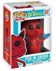 Funko 12446 - Pop! Books - Dr. Seuss Fox in Socks (07)
