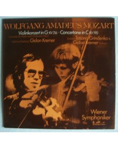 Gidon Kremer & Tatjana Grindenko: Mozart (1756-1791) • Violinkonzert in G / Concertone in C LP