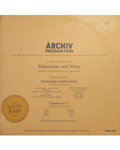 Mannheim und Wien • Divertimento und Serenade LP