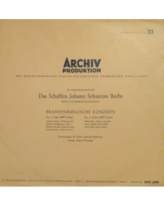 Bach (1685-1750) • Brandenburgische Konzerte 10" • August Wenzinger