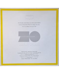 Wolfgang Amadeus Mozart (1756-1791) • Symphonie Nr. 40 LP