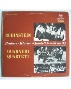 Artur Rubinstein & Guarneri Quartett: Brahms • Klavierquintett F-moll op. 34 LP