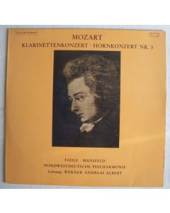 Wolfgang Amadeus Mozart (1756-1791) • Klarinettenkonzert - Hornkonzert Nr. 3 LP