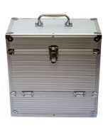 12" Aluminium LP-Koffer für bis zu 40 LPs (Silber) ZUB
