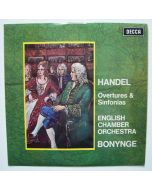 Georg Friedrich Händel (1685-1759) • Overtures & Sinfonias LP • Richard Bonynge