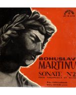Martinu (1890-1959) - Sonate No. 2 pour Violoncelle et Piano 20 cm - Milos Sadlo