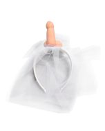 DIABLO PICANTE - WEISSER BRAUTSCHLEIER MIT PENIS