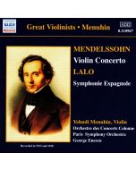 Yehudi Menuhin • Mendelssohn, Lalo, Chausson CD