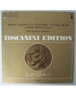 Arturo Toscanini: Brahms (1833-1897) • Concerto N. 2 LP • Vladimir Horowitz