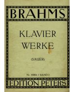 Johannes Brahms (1833-1897) • Klavierwerke Band I