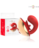 INTENSE - MARIAH VIBRATOR & STIMULATOR IN U-FORM 10 VIBRATIONEN ROT