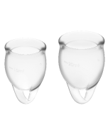 SATISFYER - FEEL CONFIDENT MENSTRUAL CUP CLEAR 15 + 20 ML