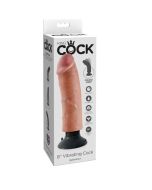 KING COCK - VIBRATORDILDO 20.32 CM NATÜRLICH
