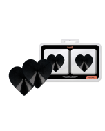 COQUETTE CHIC DESIRE - NIPPELABDECKUNGEN MIT SCHWARZEN HERZEN