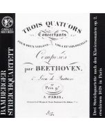 Beethoven (1770-1827) • Drei Streichquartette nach den Klaviersonaten op. 2 CD
