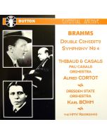 Thibaud, Casals, Cortot: Johannes Brahms (1833-1897) • Double Concerto CD